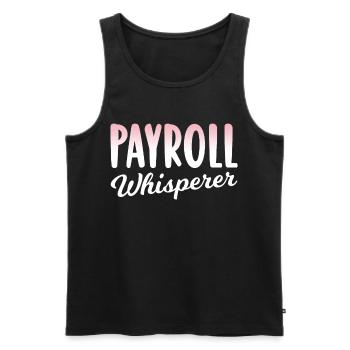 Lohnbuchhaltung Flüsterer Human Resources HR - Männer Premium Bio Tank Top - Schwarz - Vorne - AI Model Male 178 light (178cm)