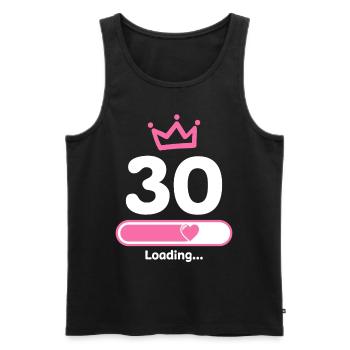 30 Years Anniversary Birthday Party - Men's Premium Organic Tank Top - black - Front - Michal (187cm)