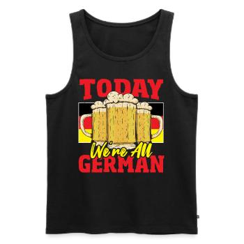 Today, We’re All German Beer Festival - Men's Premium Organic Tank Top - black - Front - Michal (187cm)