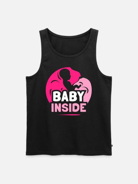 Bébé à l’intérieur Annonce enceinte Bébé à l’intérieur - Débardeur bio Premium Homme - noir