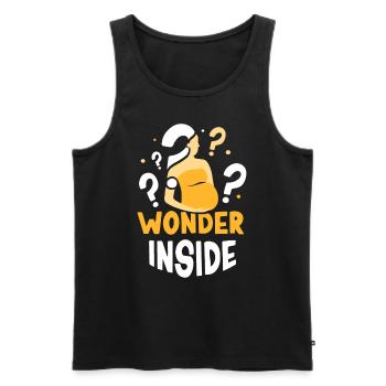 Miracle Inside Sweet Pregnant Baby Inside - Men's Premium Organic Tank Top - black - Front - Michal (187cm)