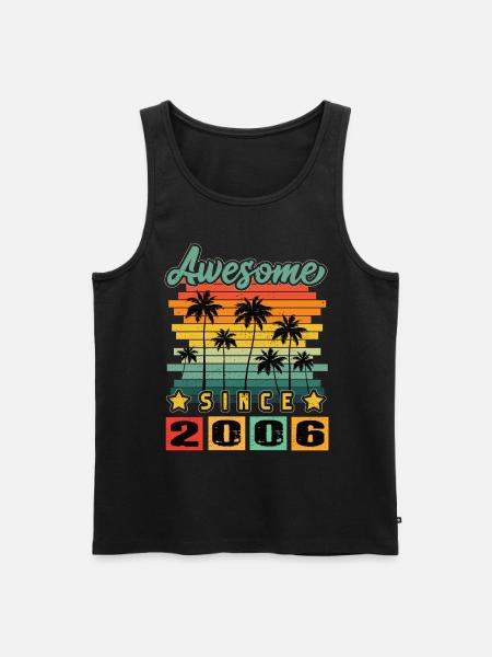 Awesome Since 2006 - Men's Premium Organic Tank Top - black