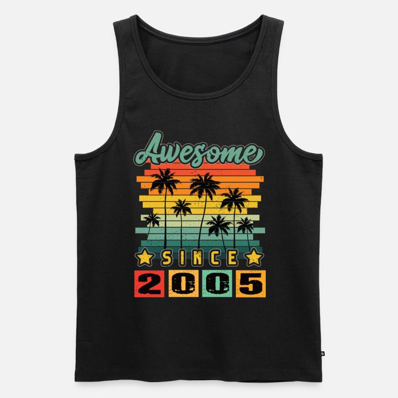 Awesome Since 2005 - Männer Premium Bio Tank Top - Schwarz