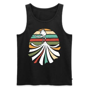 Dress Fashion Dress Vintage - Men's Premium Organic Tank Top - black - Front - Michal (187cm)