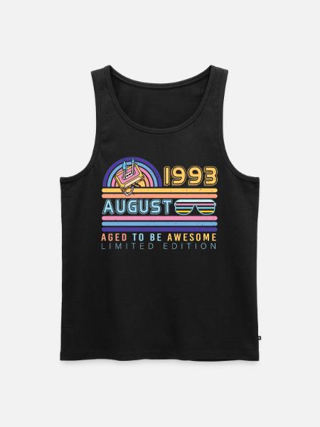 1993 Août Legendär - Débardeur bio Premium Homme - noir
