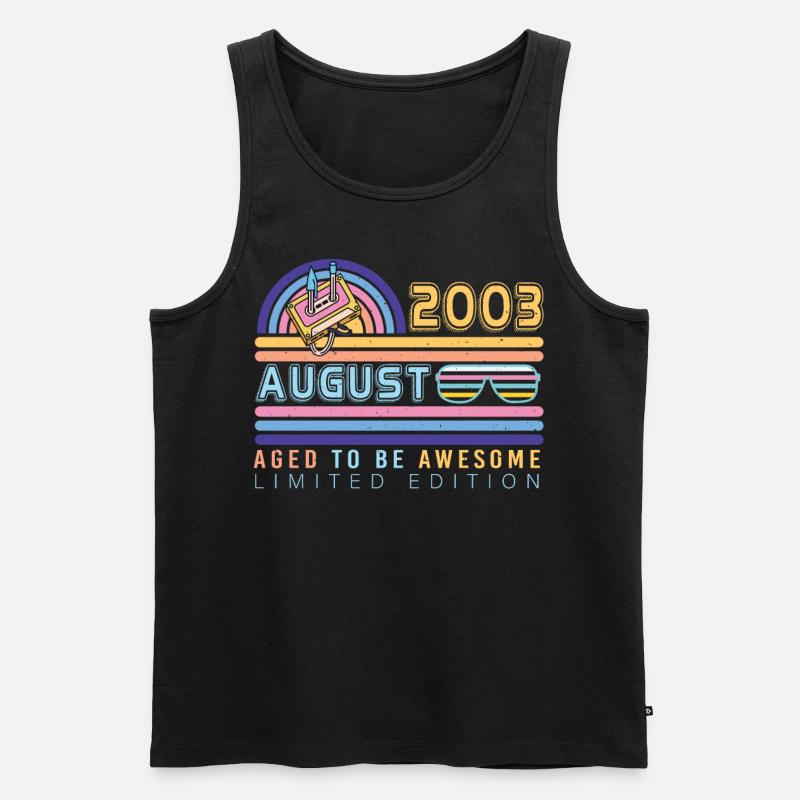 Geboren Im August 2003 - Männer Premium Bio Tank Top - Schwarz