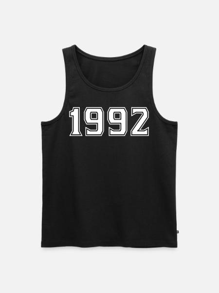 1992 Year - Lucky Year - Men's Premium Organic Tank Top - black