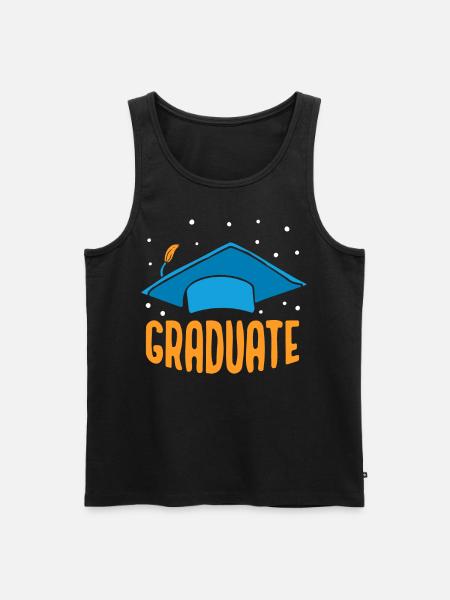 Graduate Graduation Party Graduate Graduate - Men's Premium Organic Tank Top - black