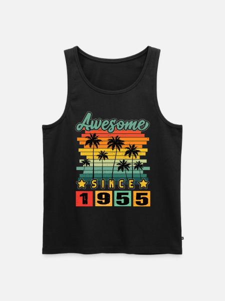 Awesome Since 1955 - Men's Premium Organic Tank Top - black
