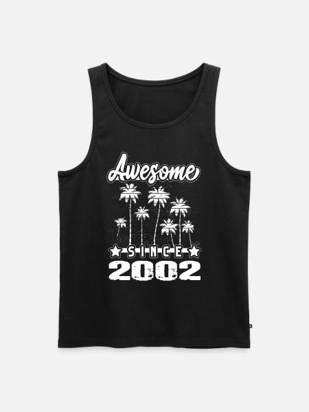 Awesome Since 2002 - Men's Premium Organic Tank Top - black