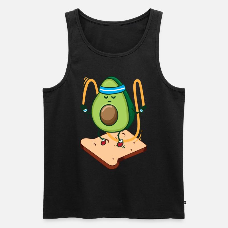 Avocado Toast - Männer Premium Bio Tank Top - Schwarz