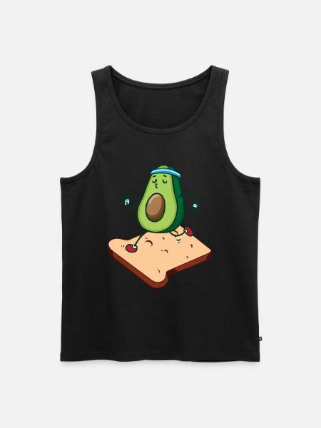 Avocado Toast - Men's Premium Organic Tank Top - black