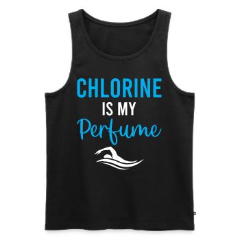 Water Polo - Chlorine Is My Perfume - Watersport - Men's Premium Organic Tank Top - black - Front - Michal (187cm)