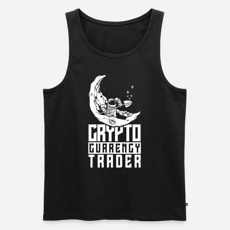 Cryptocurrency Trader Trader Crypto Crypto - Men's Premium Organic Tank Top - black