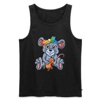 Autistic Autism Autism Awareness Day Asperger's Child - Men's Premium Organic Tank Top - black - Front - AI Model Male 178 light (178cm)