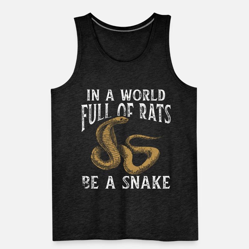 Serpent Cadeau Animal Reptile Cobra Python Boa Débardeur bio Premium Homme