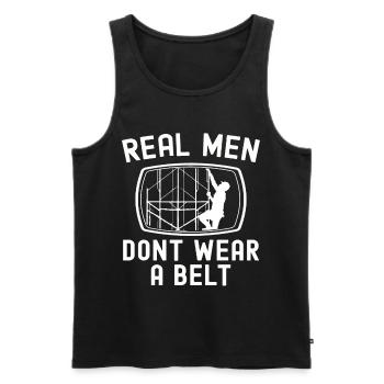 Scaffolding Builder Gift Work Occupation Construction Worker Job - Men's Premium Organic Tank Top - black - Front - Michal (187cm)