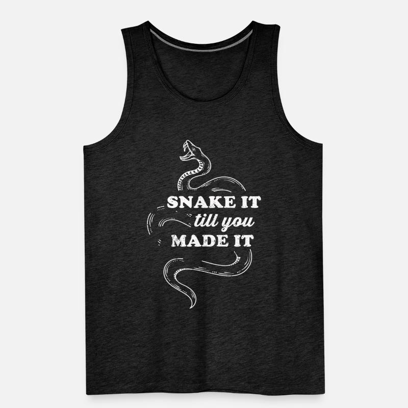 Serpent Cadeau Animal Reptile Cobra Python Boa Débardeur bio Premium Homme