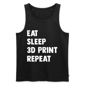 3d Printer Gift for Nerd Hobby Printing Machine - Men's Premium Organic Tank Top - black - Front - AI Model Male 178 light (178cm)