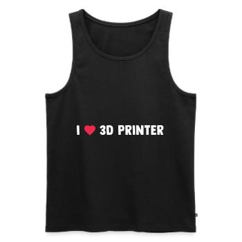 3d Printer Gift for Nerd Hobby Printing Machine - Men's Premium Organic Tank Top - black - Front - AI Model Male 178 light (178cm)
