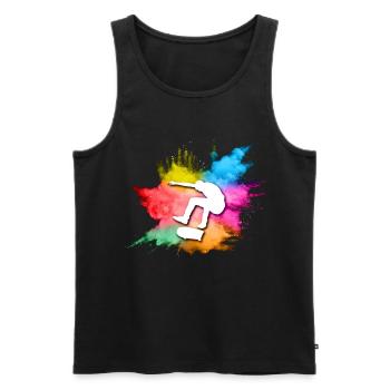 Skateboard Tshirt Skater Sk8 Sk8er Halfpipe Flip - Männer Premium Bio Tank Top - Schwarz - Vorne - AI Model Male 178 light (178cm)