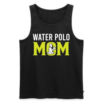 Watersport - Water Polo Mom - Männer Premium Bio Tank Top - Schwarz - Vorne - AI Model Male 178 light (178cm)