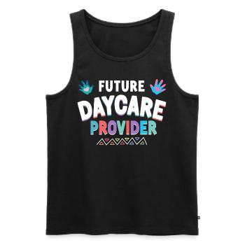 Childcare Daycare Provider Teacher - Men's Premium Organic Tank Top - black - Front - Michal (187cm)