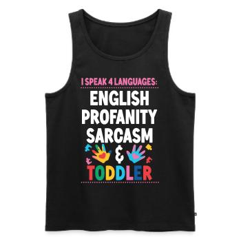 Childcare Daycare Provider Teacher - Men's Premium Organic Tank Top - black - Front - Michal (187cm)
