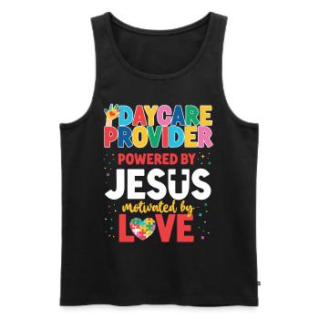 Childcare Daycare Provider Teacher - Männer Premium Bio Tank Top - Schwarz - Vorne - Michal (187cm)