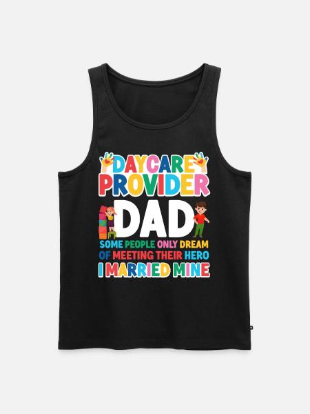 Childcare Daycare Provider Teacher - Men's Premium Organic Tank Top - black