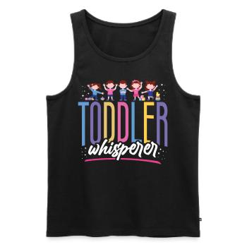 Childcare Daycare Provider Teacher - Männer Premium Bio Tank Top - Schwarz - Vorne - Michal (187cm)