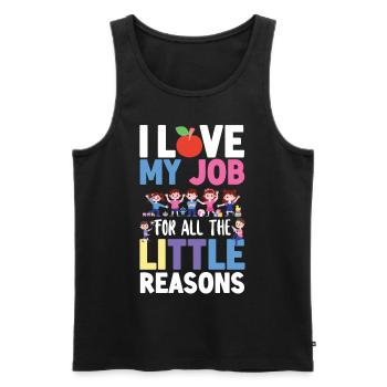 Childcare Daycare Provider Teacher - Men's Premium Organic Tank Top - black - Front - Michal (187cm)