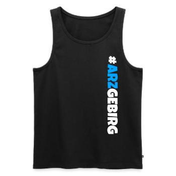 Arzgebirg mei Haamit - Männer Premium Bio Tank Top - Schwarz - Vorne - Michal (187cm)