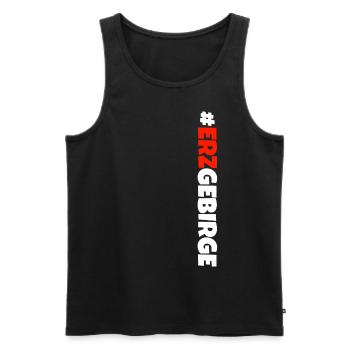 Arzgebirg mei Haamit - Männer Premium Bio Tank Top - Schwarz - Vorne - Michal (187cm)