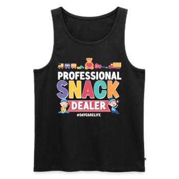 Fournisseur de services de garde d’enfants Enseignant - Débardeur bio Premium Homme - noir - Devant - Michal (187cm)