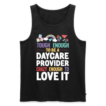 Childcare Daycare Provider Teacher - Männer Premium Bio Tank Top - Schwarz - Vorne - Michal (187cm)