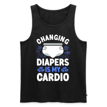 Childcare Daycare Provider Teacher - Männer Premium Bio Tank Top - Schwarz - Vorne - Michal (187cm)
