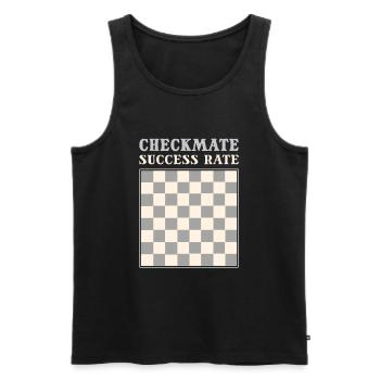 Checkmate Success Rate Chess Board Game - Männer Premium Bio Tank Top - Schwarz - Vorne - AI Model Male 178 light (178cm)