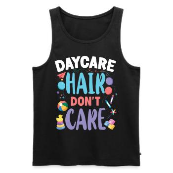 Fournisseur de services de garde d’enfants Enseignant - Débardeur bio Premium Homme - noir - Devant - Michal (187cm)