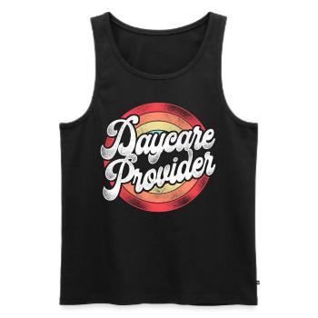 Childcare Daycare Provider Teacher - Men's Premium Organic Tank Top - black - Front - Michal (187cm)