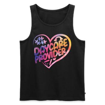 Childcare Daycare Provider Teacher - Men's Premium Organic Tank Top - black - Front - Michal (187cm)