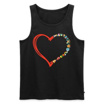 Childcare Daycare Provider Teacher - Men's Premium Organic Tank Top - black - Front - AI Model Male 178 light (178cm)