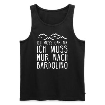 Bardolino am Gardasee I Motiv für Italien Urlaub - Männer Premium Bio Tank Top - Schwarz - Vorne - AI Model Male 178 light (178cm)