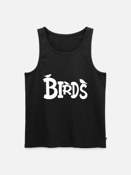 Birds - Birdlife - Budgie Gift Idea - Men's Premium Organic Tank Top - black