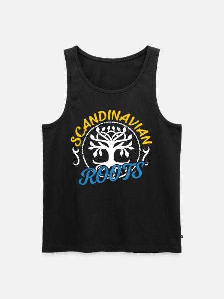 Scandinavian roots Swedish Scandinavia - Men's Premium Organic Tank Top - black