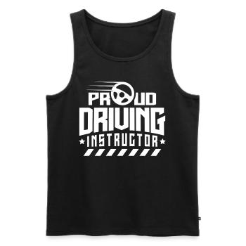 Stolzer Fahrlehrer Fahrstunde Fahrschule Beruf - Männer Premium Bio Tank Top - Schwarz - Vorne - AI Model Male 178 light (178cm)