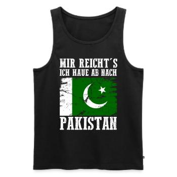 Pakistan Pakistaner Pakistanisches - Männer Premium Bio Tank Top - Schwarz - Vorne - Michal (187cm)