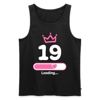 19 years birthday Loading loading beam - Men's Premium Organic Tank Top - black - Front - Michal (187cm)