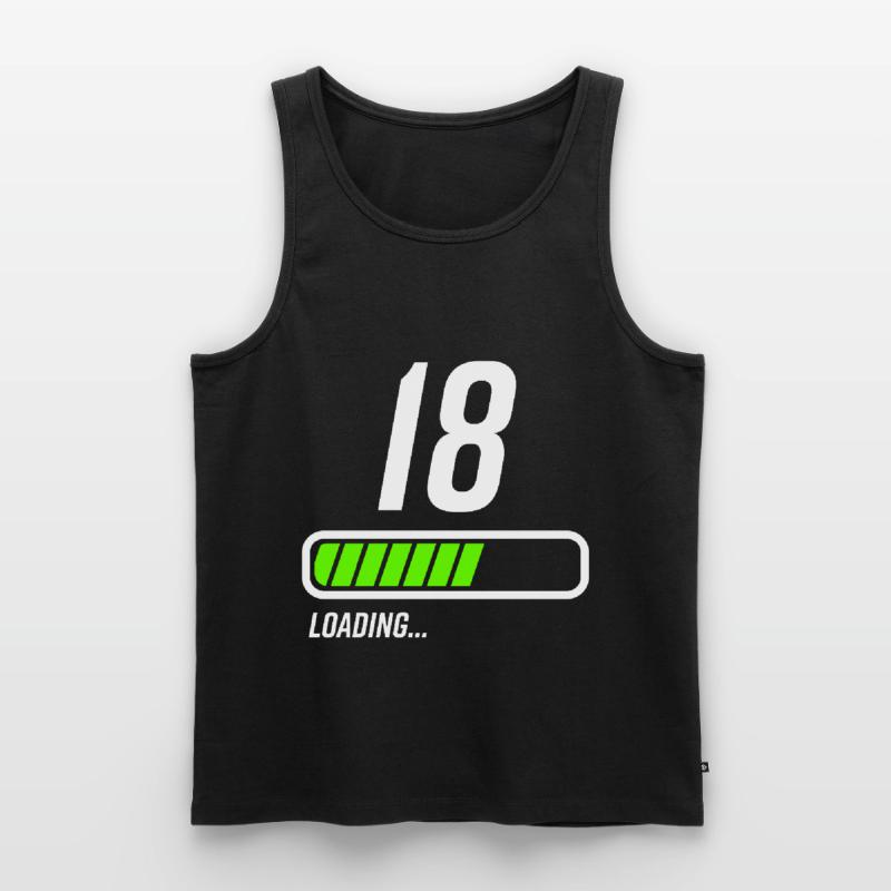 18th Birthday Loading Loading Beam Men's Premium Organic Tank Top
