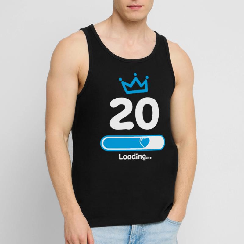 20th Birthday Loading Loading Beam Men's Premium Organic Tank Top